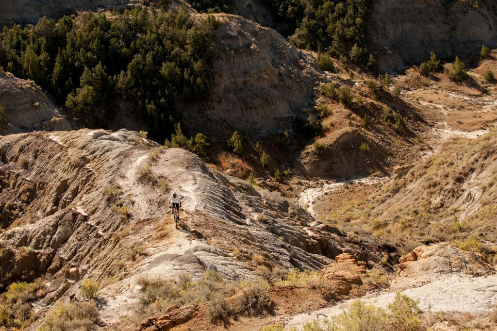 Badlands formations at Makoshika State Park near Glendive